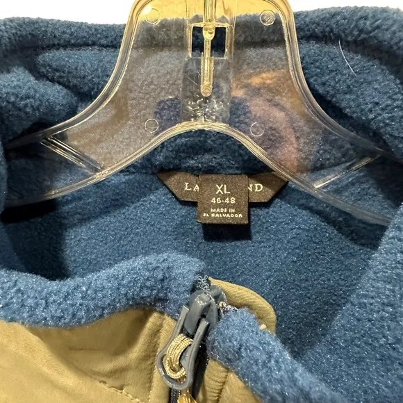 LANDS END Blue Fleece Full Zip Jacket | Size XL 46-48 - Picture 3 of 7